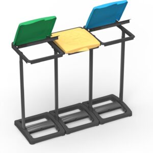 Portasacco triplo in resina per sacchi 80-110 lt. Mongardi