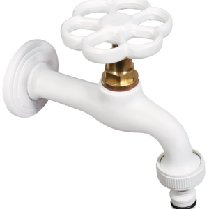 Rubinetto colorato in ottone con manopola a fiore Belfer Ø24mm