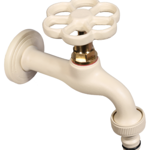 Rubinetto colorato in ottone con manopola a fiore Belfer Ø24mm