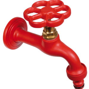 Rubinetto colorato in ottone con manopola a fiore Belfer Ø24mm