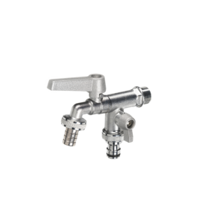 Rubinetto doppio con leve colorato in ottone Belfer diametro Ø27mm