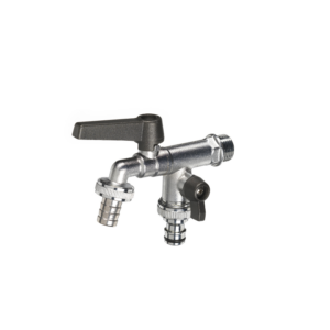 Rubinetto doppio con leve colorato in ottone Belfer diametro Ø27mm